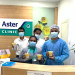Medical staff enjoys FreshNow freshly squeezed orange juice